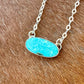 Whitewater Turquoise Bar Necklace