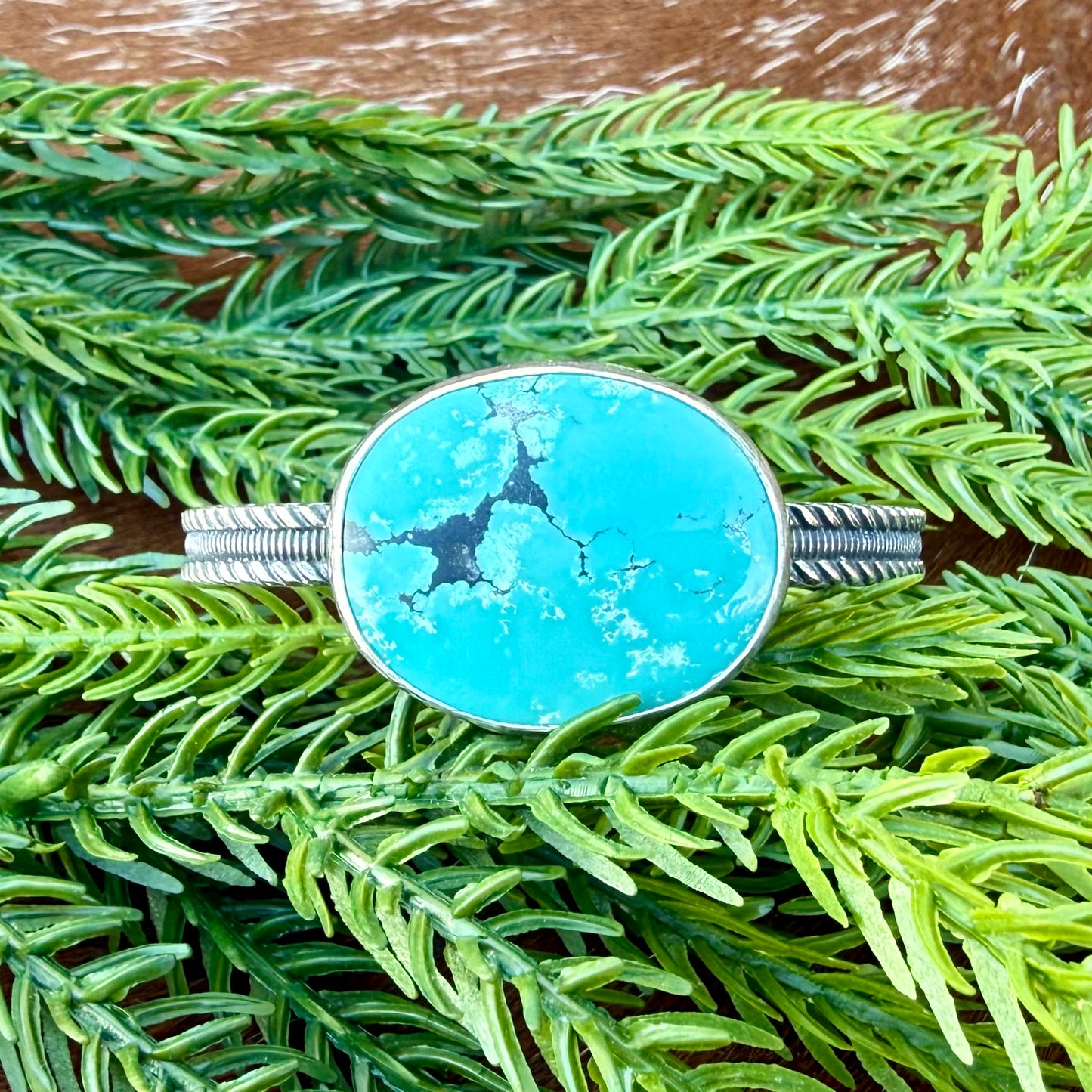 Blue Moon Turquoise cuff bracelet