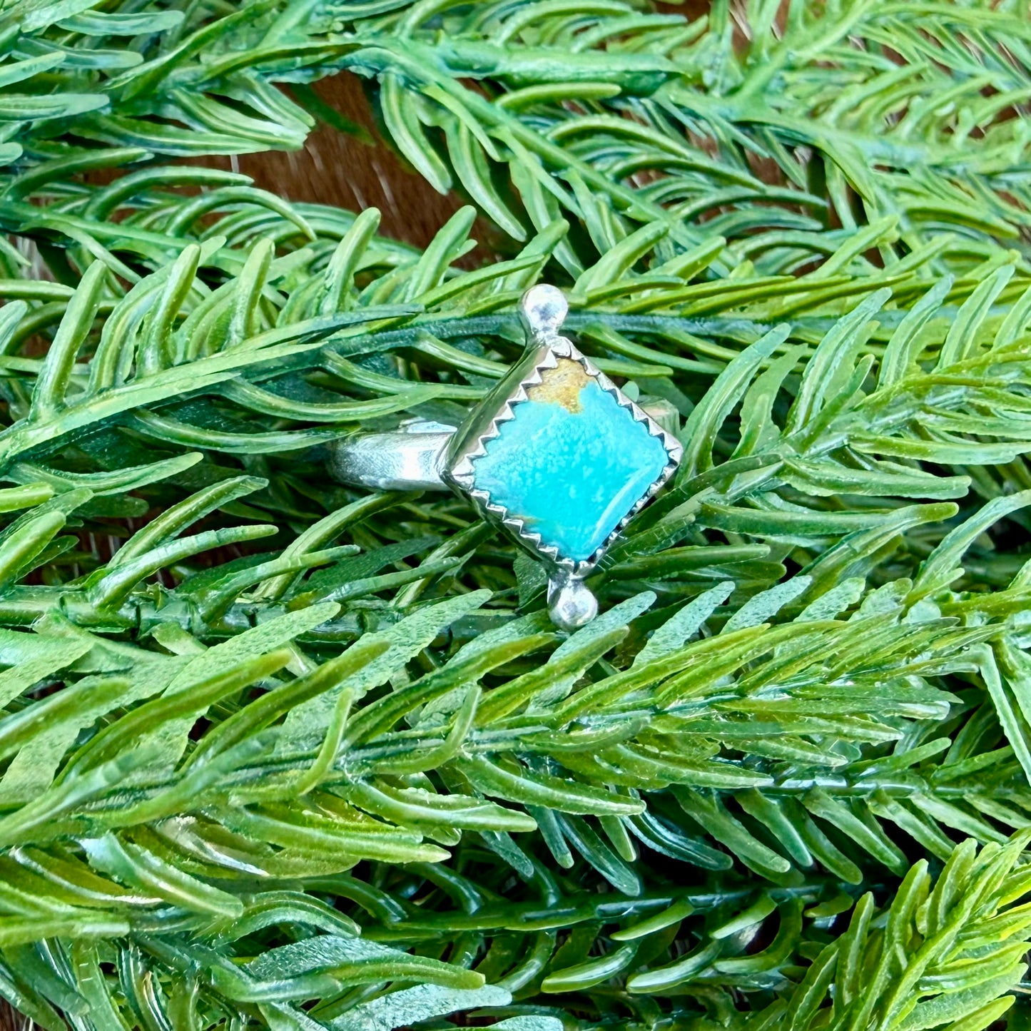 Mini Cassie Style Ring - Kingman Turquoise
