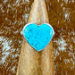 Kingman Turquoise Heart Ring