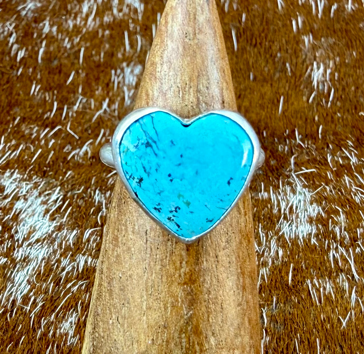 Kingman Turquoise Heart Ring