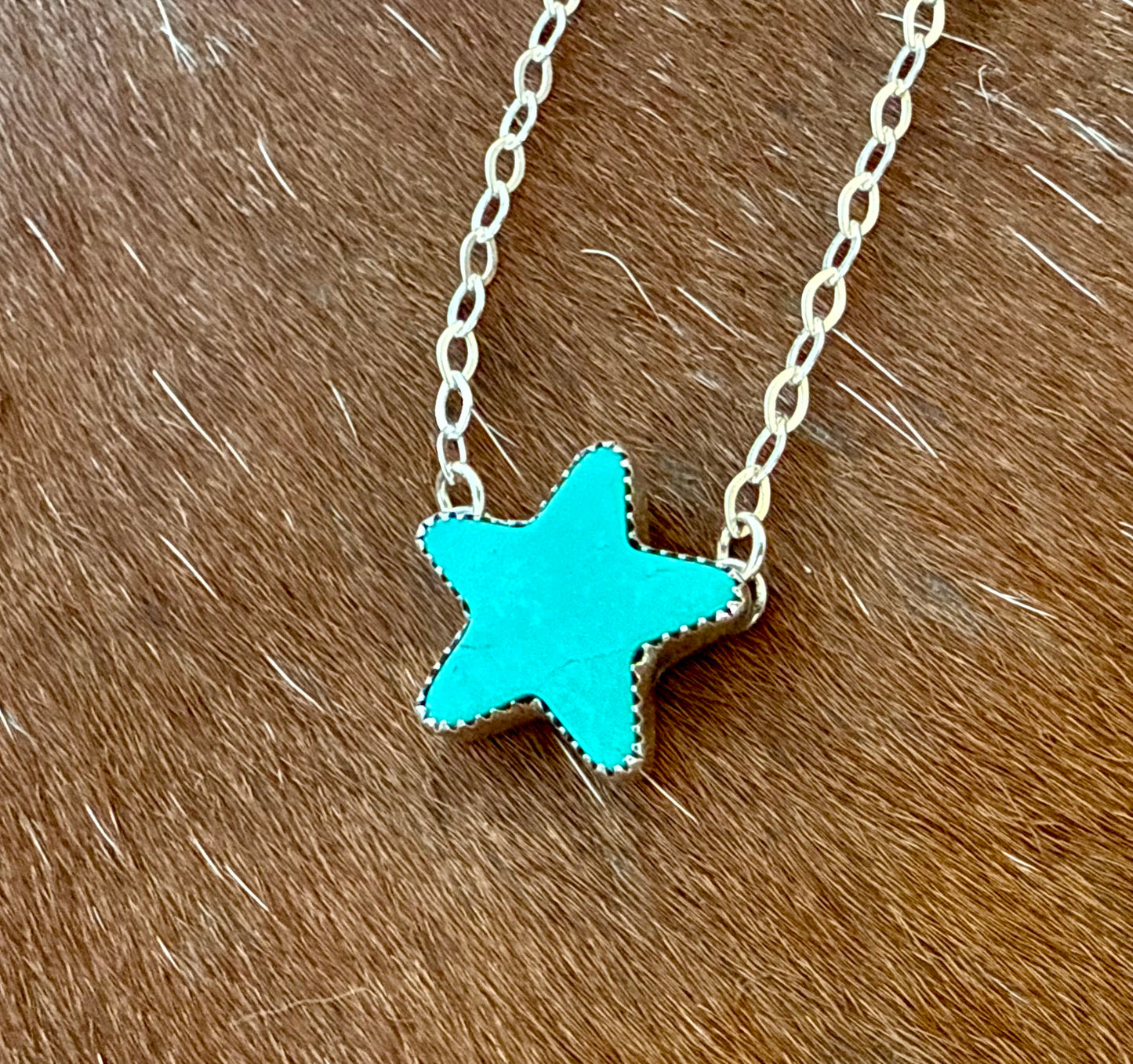 Chilean Turquoise Star Necklace