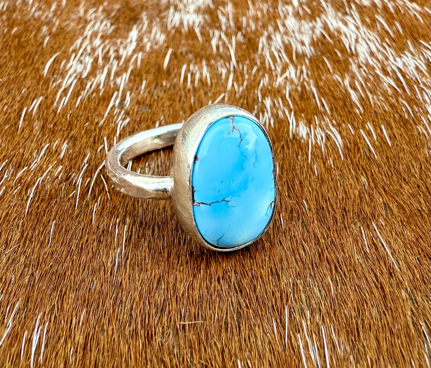 Golden Hills turquoise oval ring