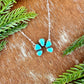 Mini Natural Lone Mountain Turquoise Necklace