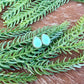 Kingman Turquoise teardrop stud earrings
