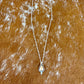 Mexican Fire Opal necklace with silver flare