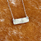 Royston Turquoise bar necklace