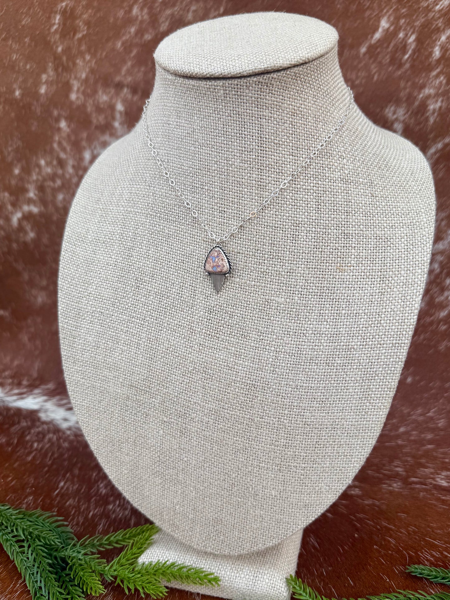 Mexican Fire Opal with Silver Flare