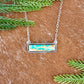 Royston Turquoise bar necklace