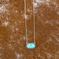 Royston Turquoise oval bar necklace