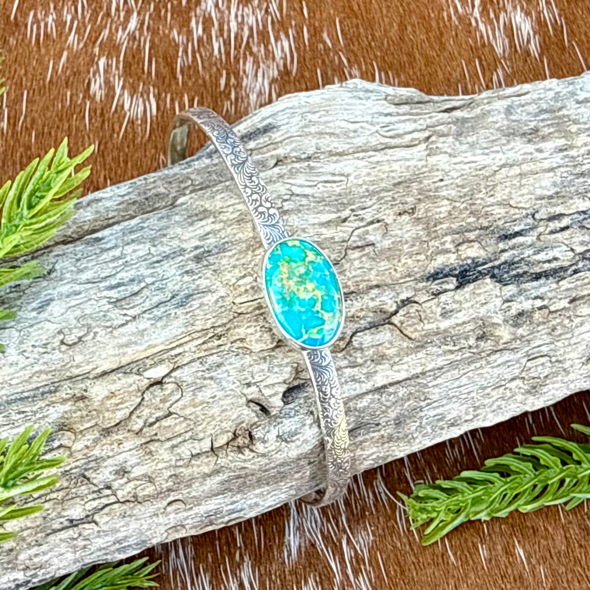 Sonoran Mountain turquoise bracelet cuff