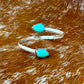 Kingman Turquoise wrap cuff bracelet