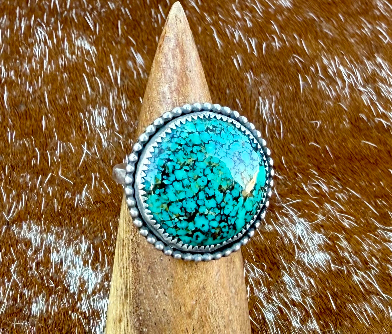 Bold Kingman Turquoise Ring