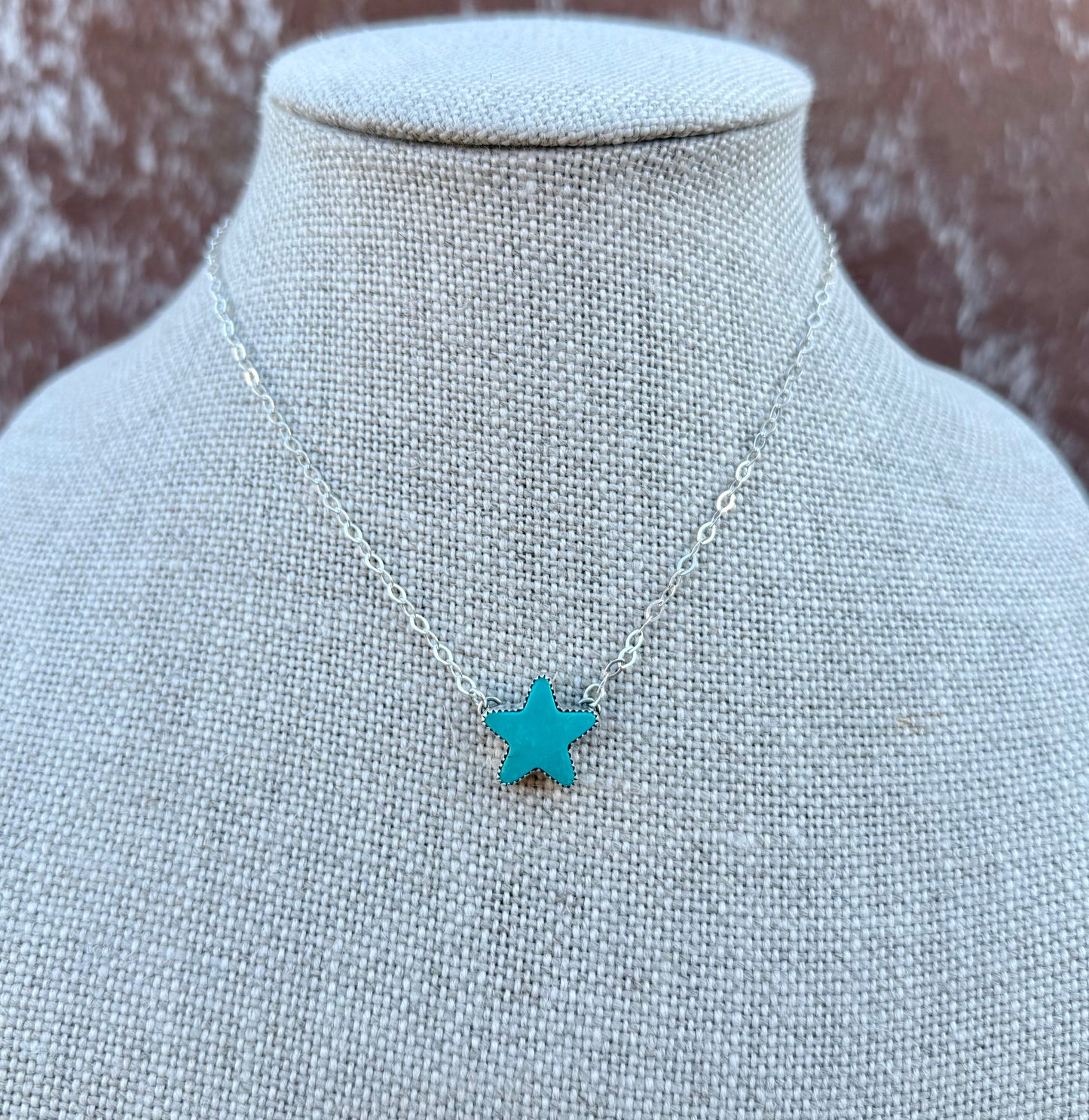 Chilean Turquoise Star Necklace