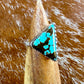 Number 8 Turquoise Triangle Ring