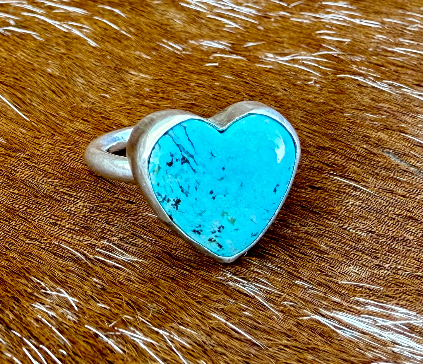 Kingman Turquoise Heart Ring