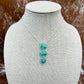Sonoran Gold triple stone necklace