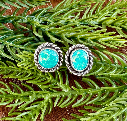 Sonoran Gold Turquoise stud earrings