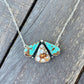 Number 8 Turquoise & Wild Horse Necklace