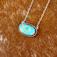 Royston Turquoise oval bar necklace
