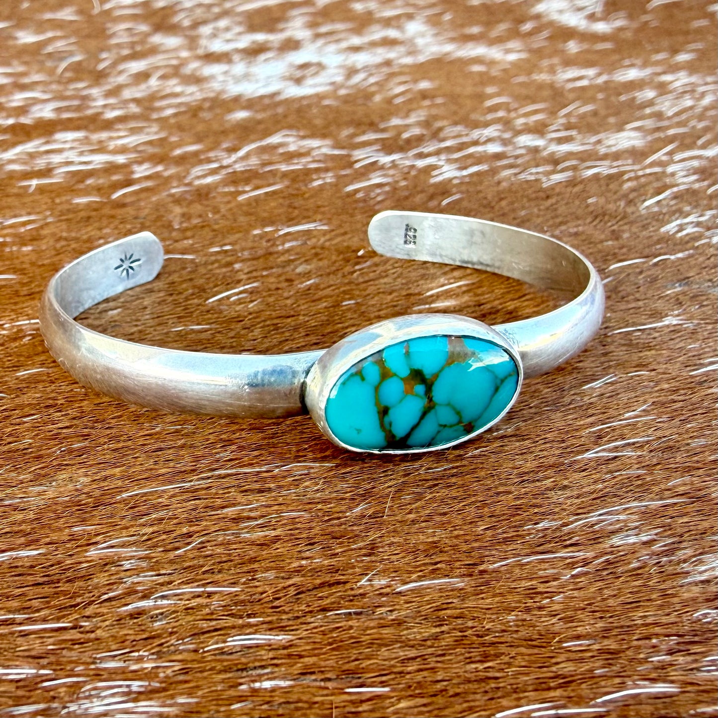 Carico Lake Turquoise cuff bracelet