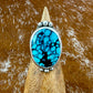 Moon River Turquoise Split Shank Ring