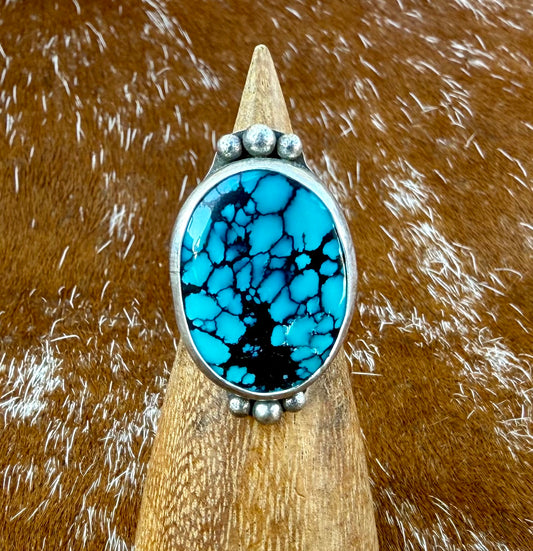 Moon River Turquoise Split Shank Ring