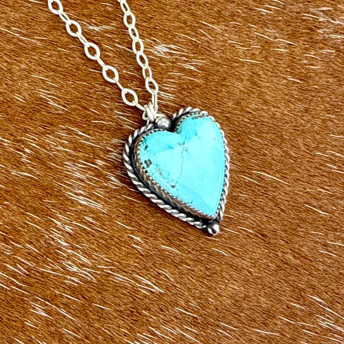 Sierra Nevada Turquoise heart necklace