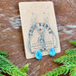 Golden Hills Turquoise teardrop dangle earrings