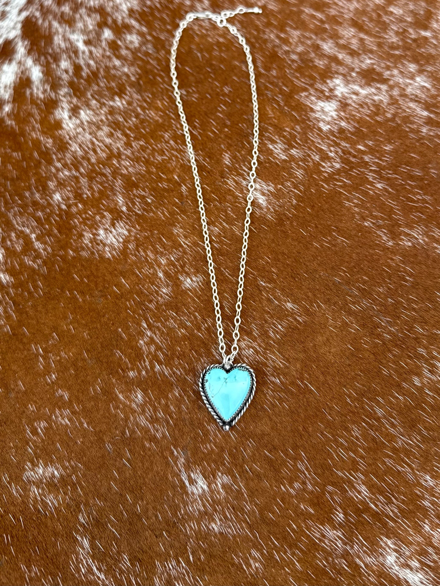Sierra Nevada Turquoise heart necklace