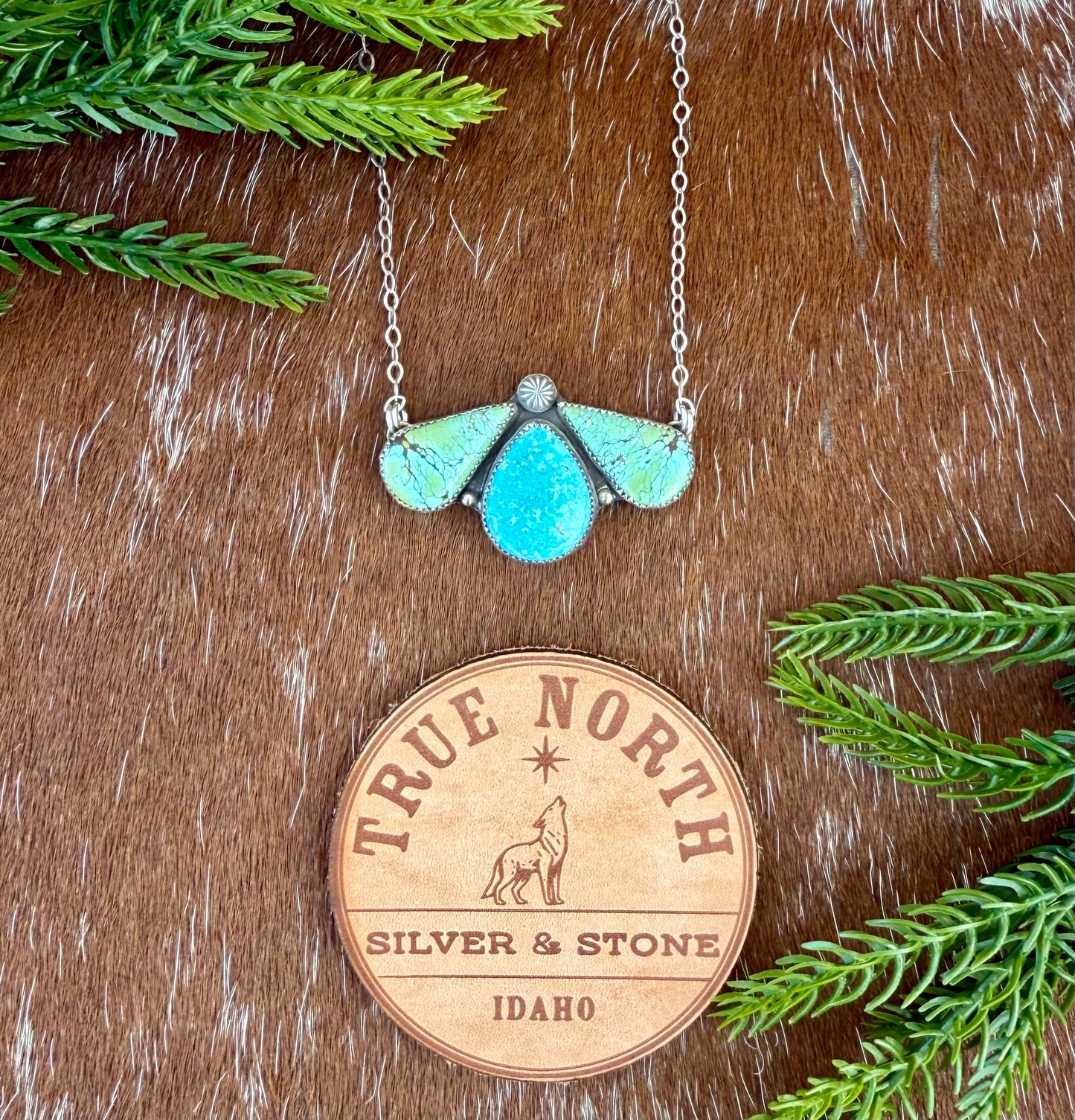 Blue Moon Turquoise & Sonoran Blue Turquoise Necklace