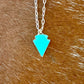 Campitos Turquoise Arrowhead Necklace