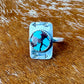 Egyptian Turquoise Arrow Stamped Ring