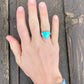 Kingman Turquoise Heart Ring