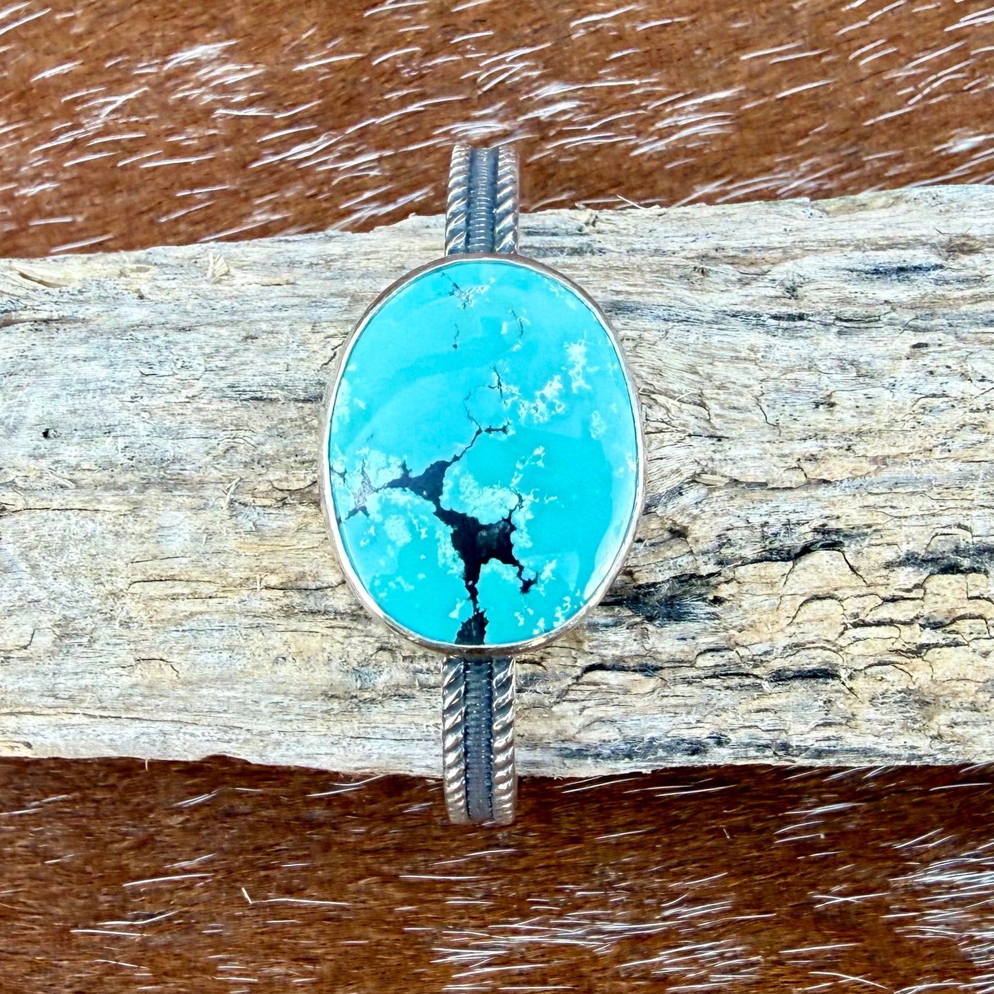 Blue Moon Turquoise cuff bracelet