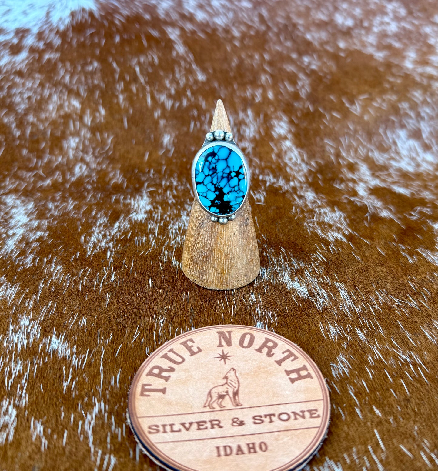 Moon River Turquoise Split Shank Ring