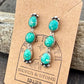 Sonoran Gold Turquoise Dangle Stud Earrings