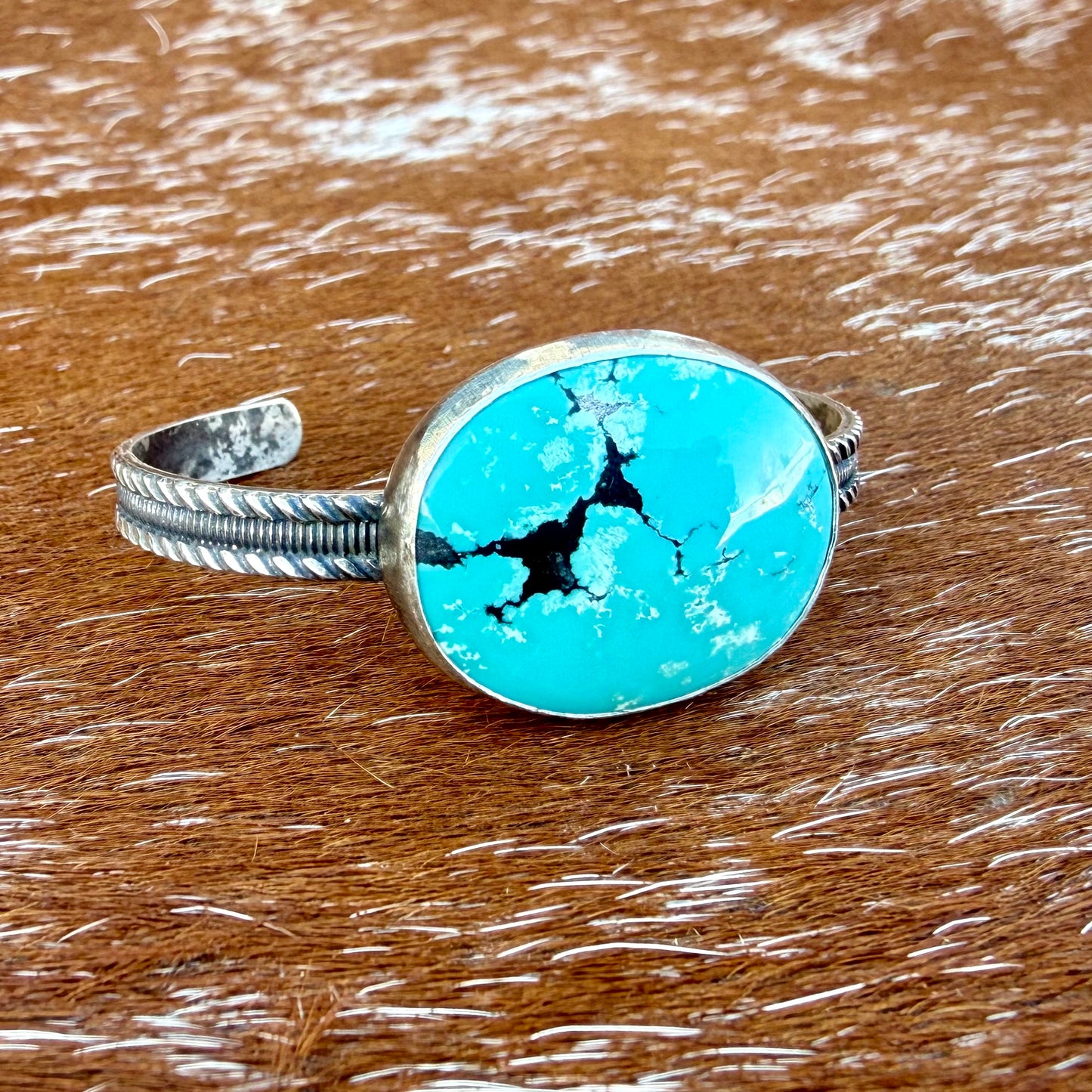 Blue Moon Turquoise cuff bracelet