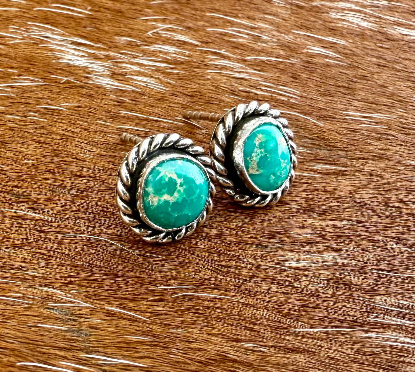 Sonoran Gold Turquoise stud earrings