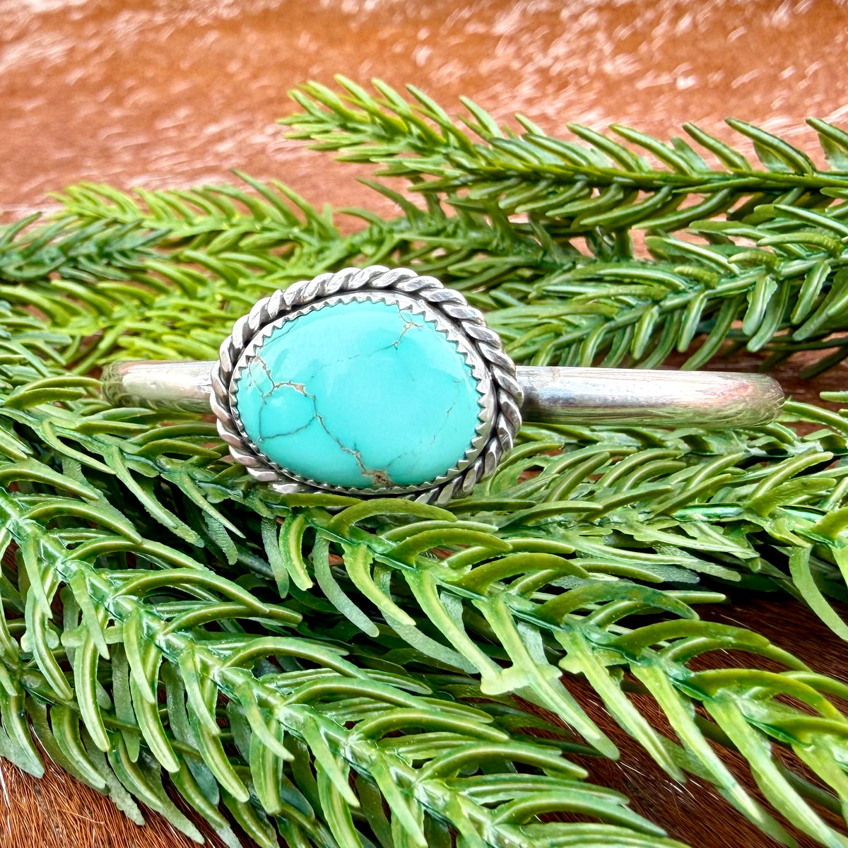 Carico Lake turquoise cuff bracelet