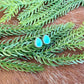 Kingman Turquoise teardrop stud earrings