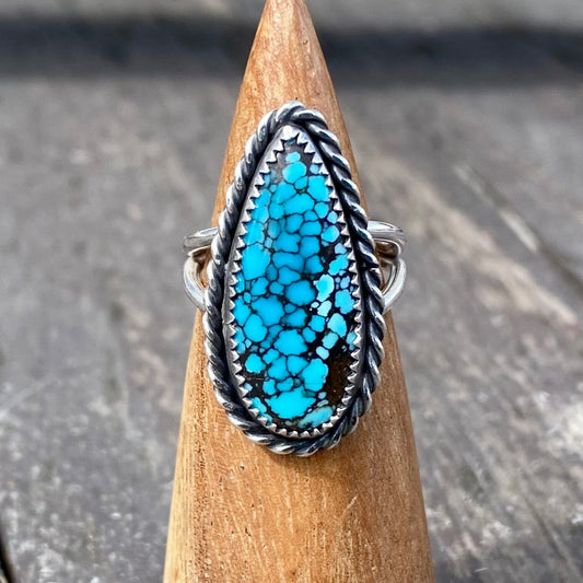 Blue Moon Turquoise Teardrop Ring