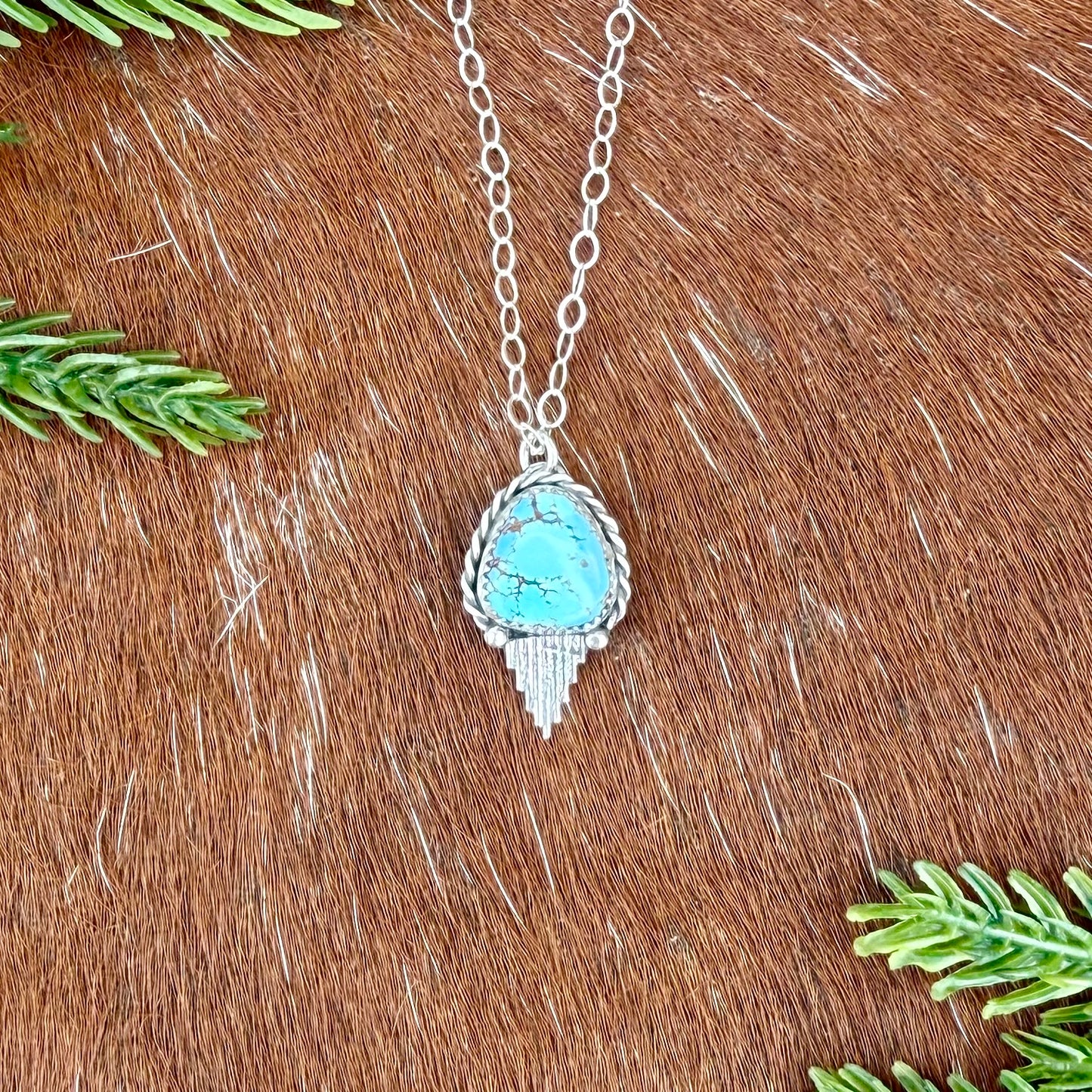 Golden Hills turquoise with Silver Flare