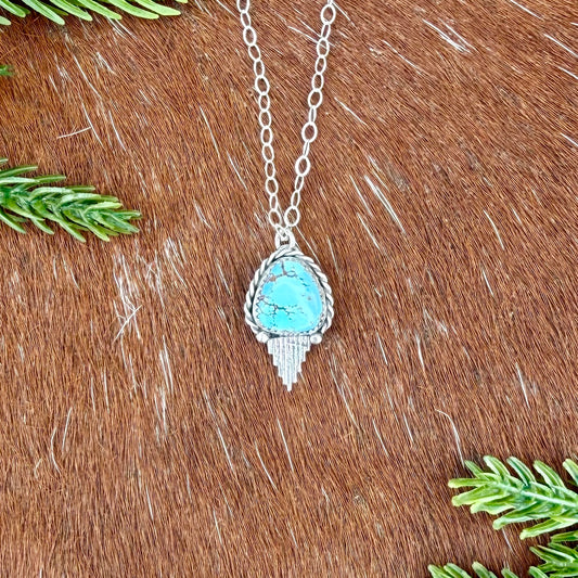Golden Hills turquoise with Silver Flare
