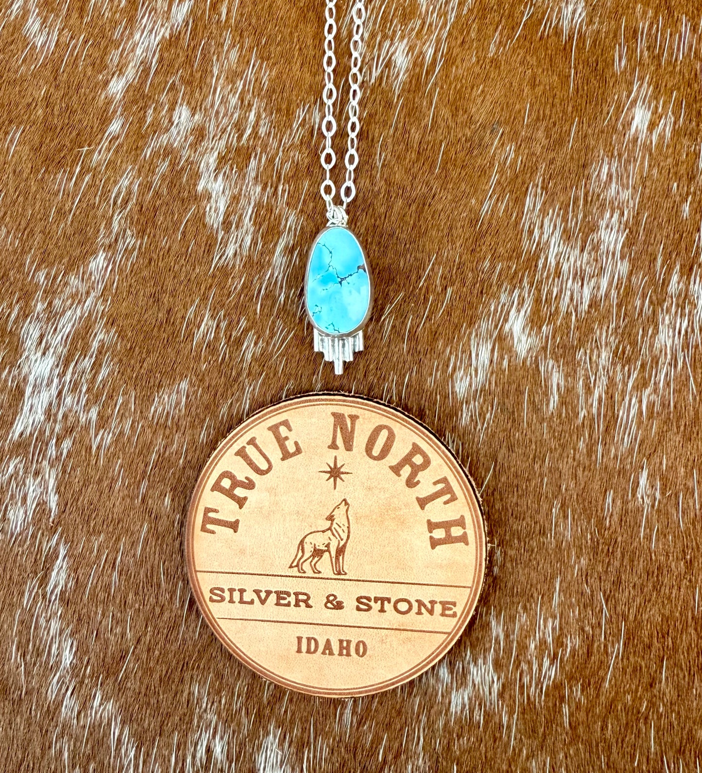 Golden Hills Turquoise Necklace with Silver Flare