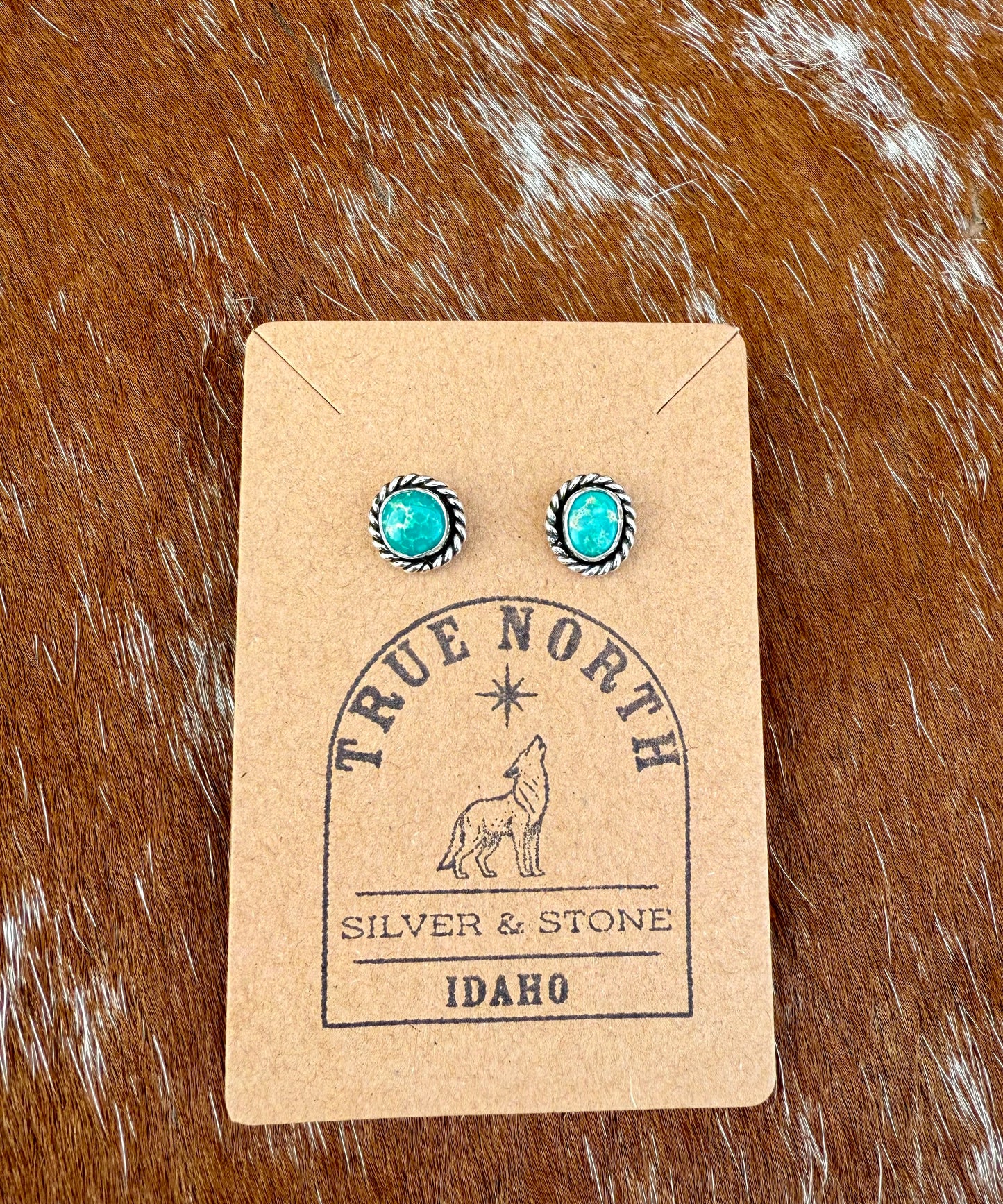 Sonoran Gold Turquoise stud earrings