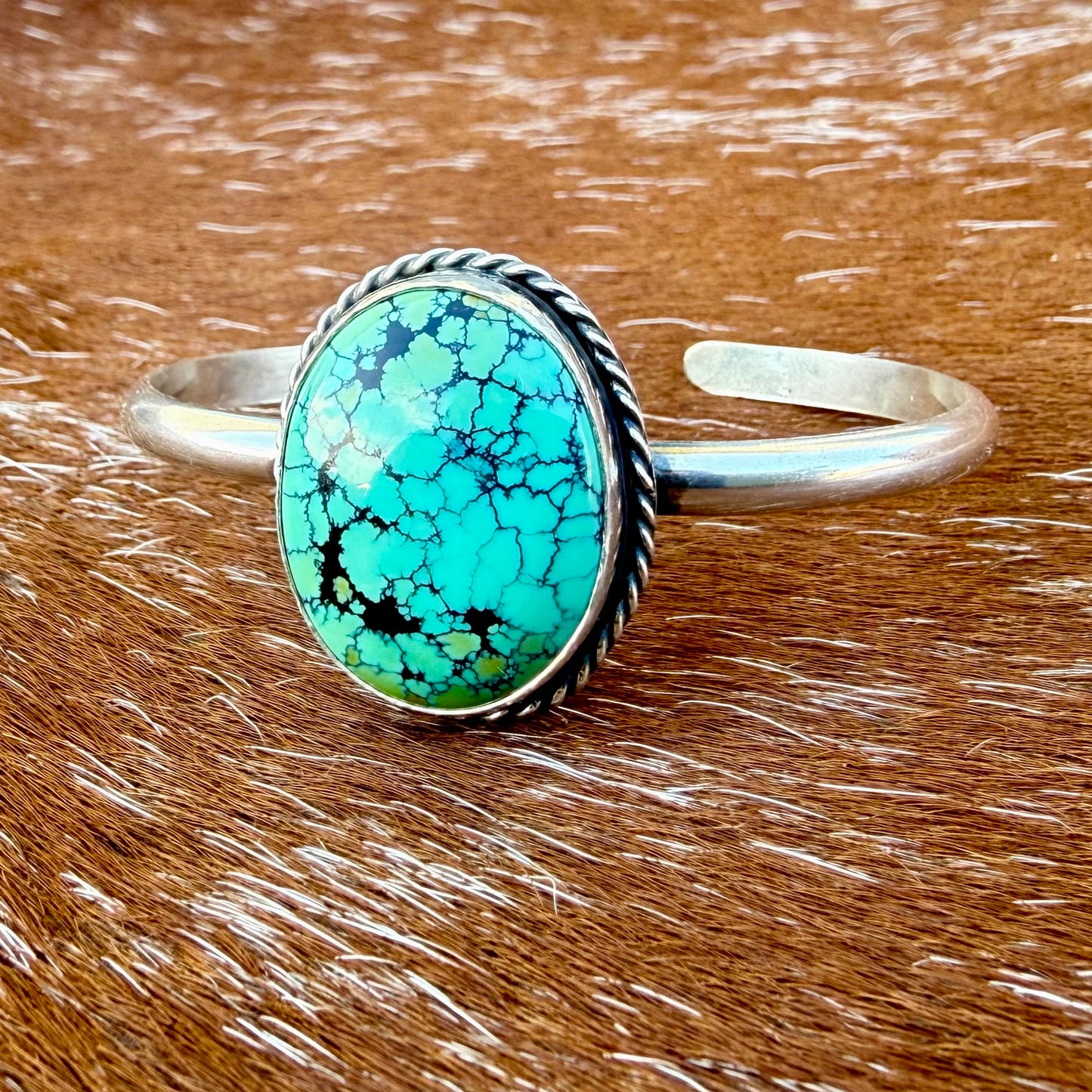 Blue Moon Turquoise cuff bracelet