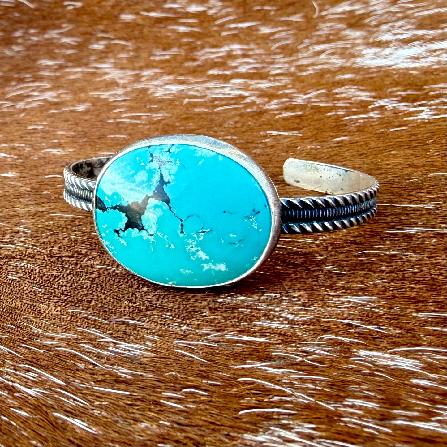 Blue Moon Turquoise cuff bracelet