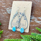 Golden Hills Turquoise teardrop dangle earrings