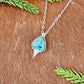 Egyptian turquoise with Silver Flare
